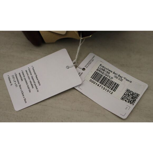 Lululemon LU9B18S Women's O/S Brown/Gold Everywhere Belt Bag *Fleece - Picture 15 of 16